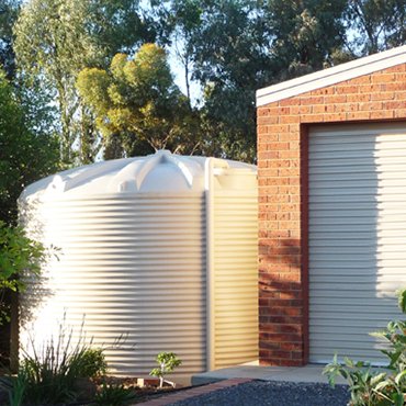 Round rainwater tanks